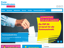 Tablet Screenshot of fdp-sh.de
